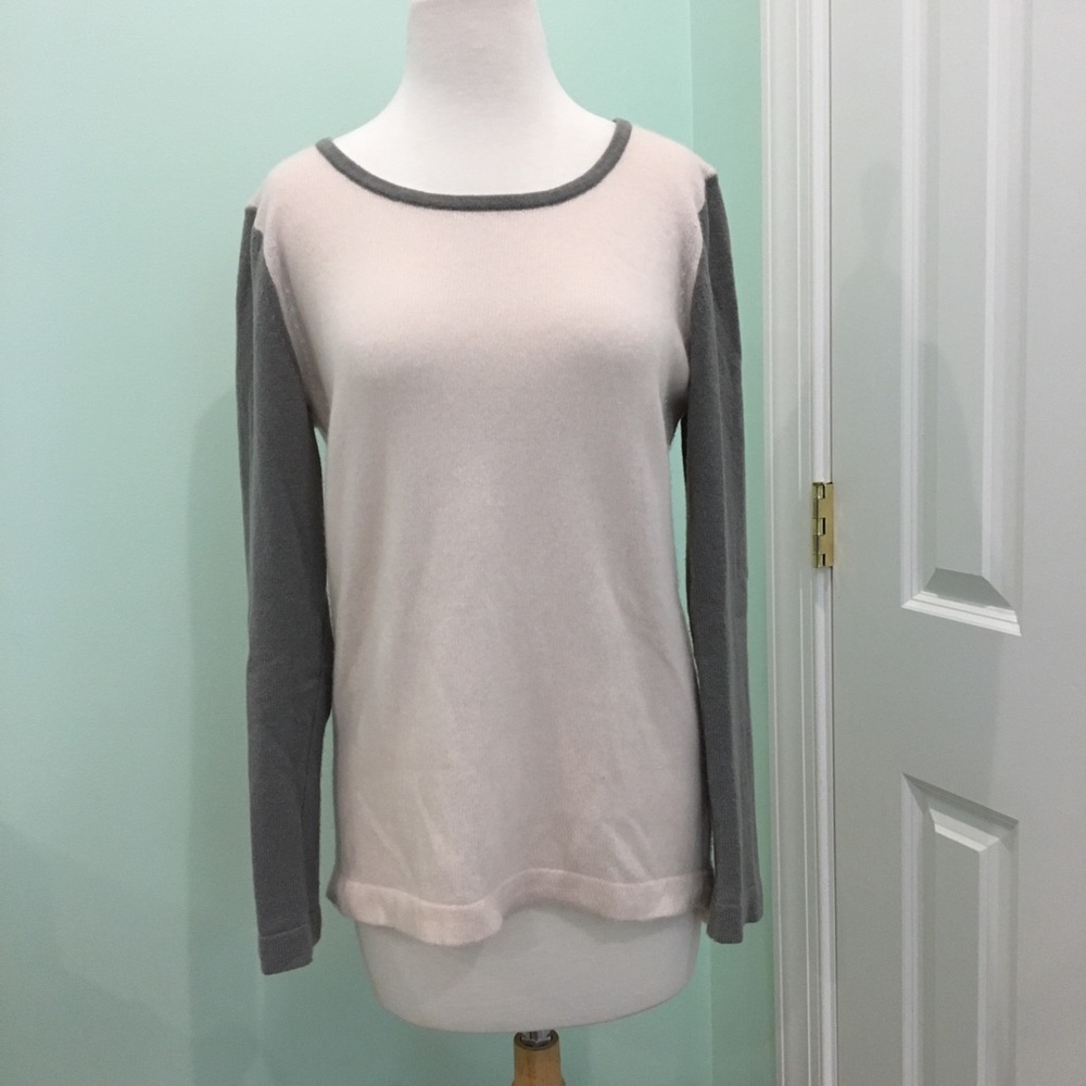 Blush & Taupe Cashmere Sweater